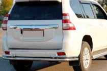 Toyota Land Cruiser Prado 150 2009–2023 Zadný ochranný rám AK005-2 (nerez) fotografia 1