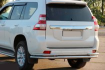 Toyota Land Cruiser Prado 150 2009–2023 Zadný ochranný rám AK005-2 (nerez) fotografia 3