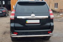 Toyota Land Cruiser Prado 150 2009–2023 Zadný ochranný rám AK005-2 (nerez) fotografia 6