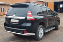 Toyota Land Cruiser Prado 150 2009–2023 Zadný ochranný rám AK005-2 (nerez) fotografia 7
