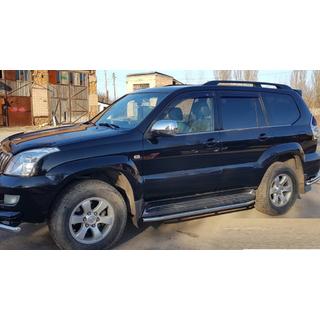 Ochrana bočných prahov BB004 (2 ks, nerez) Toyota Land Cruiser Prado 120 2002–2009 fotografia 2