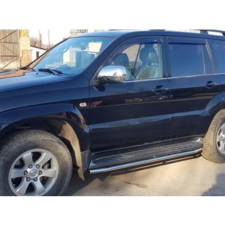 Ochrana bočných prahov BB004 (2 ks, nerez) Toyota Land Cruiser Prado 120 2002–2009 fotografia 3