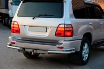 Toyota Land Cruiser 100 1998–2007 Zadné rohové diely AK003-Double (2 ks, nerez) fotografia 2