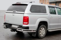 Volkswagen Amarok 2010–2022 Zadné rohové diely AK003-Double (2 ks, nerez) fotografia 2