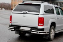 Volkswagen Amarok 2010–2022 Zadné rohové diely AK003-Double (2 ks, nerez) fotografia 3