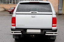 Volkswagen Amarok 2010–2022 Zadné rohové diely AK003-Double (2 ks, nerez) fotografia 4