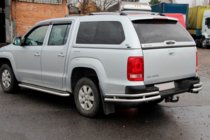 Volkswagen Amarok 2010–2022 Zadné rohové diely AK003-Double (2 ks, nerez) fotografia 5
