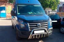 Volkswagen Crafter 2006–2016 Predný ochranný rám WT002 (nerez) fotografia 3