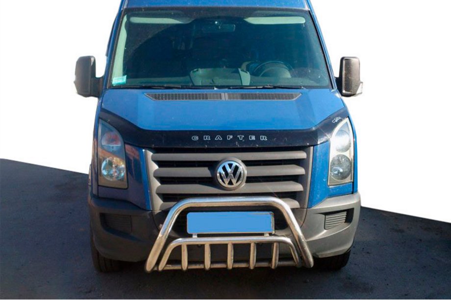 Volkswagen Crafter 2006–2016 Predný ochranný rám WT002 (nerez) Image