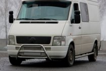 Volkswagen LT 1995–2006 Predný ochranný rám WT022 (nerez) fotografia 1