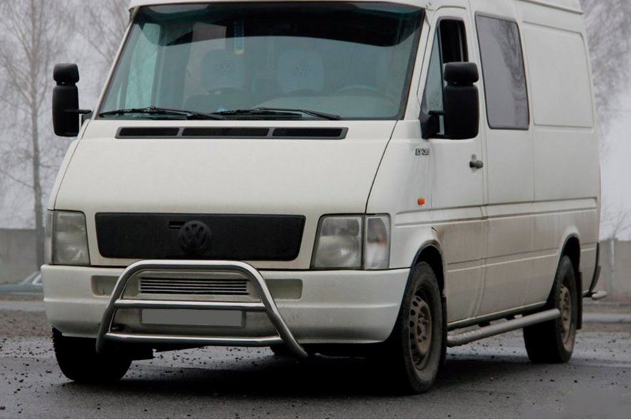 Volkswagen LT 1995–2006 Predný ochranný rám WT022 (nerez) Image