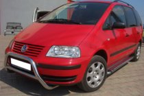 Volkswagen Sharan 1995–2010 Predný ochranný rám WT005 (nerez) fotografia 2