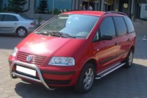 Volkswagen Sharan 1995–2010 Predný ochranný rám WT005 (nerez) fotografia 3