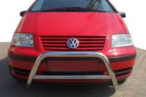 Volkswagen Sharan 1995–2010 Predný ochranný rám WT005 (nerez) fotografia 1