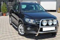 Volkswagen Tiguan 2007–2016 Predný ochranný rám WT018 (nerez) fotografia 1