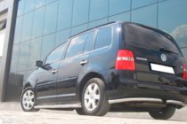 Volkswagen Touran 2003–2010 Zadné rohové diely AK003 (2 ks, nerez) fotografia 2