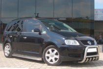 Volkswagen Touran 2003–2010 Predný ochranný rám QT006 (nerez) fotografia 3