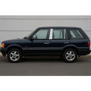 Lišty na stĺpiky dverí (6 ks, nehrdzavejúca oceľ) Range Rover II P38A 1997–2002 fotografia 1
