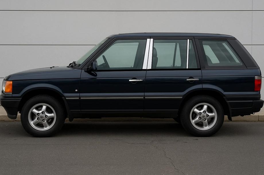 Range Rover II P38A 1997–2002 Lišty na stĺpiky dverí (6 ks, nehrdzavejúca oceľ) Image