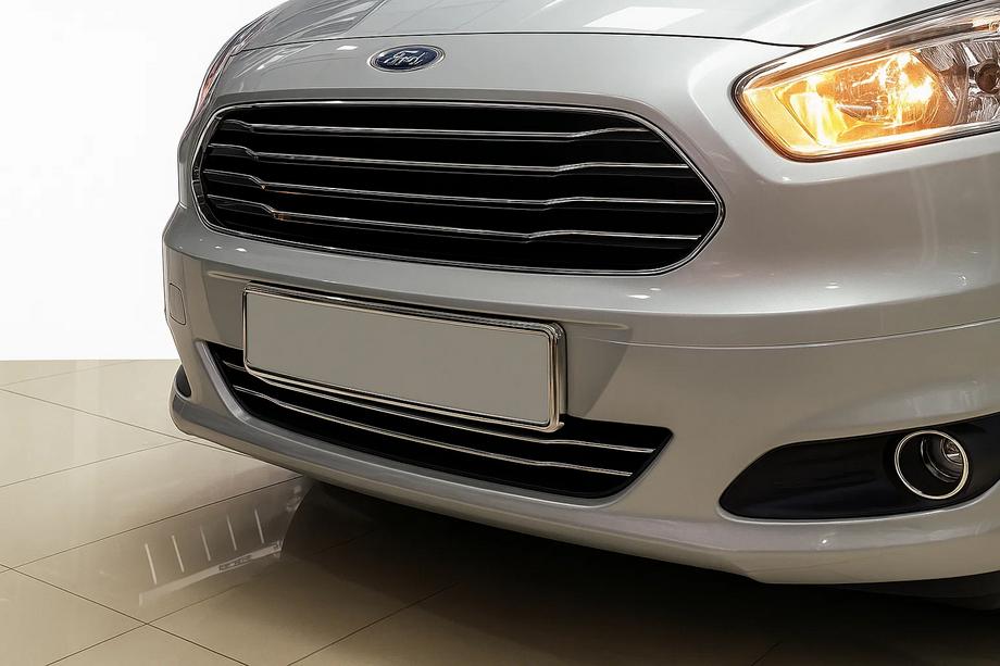 Ford Courier 2014–2023 Chrómové ochranné lišty na nárazník (2014-2018, 2 ks, nerez) Image
