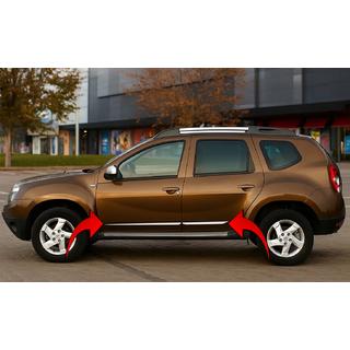 Nerezové lišty na dvere (4 ks) Dacia Duster 2008–2018 fotografia 1