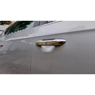 Ploché kryty dverových kľučiek (4 ks, nerez) Volkswagen Passat B6 2006–2012 fotografia 3