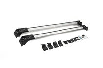 Priečniky na integrované strešné lyžiny, uzamykateľné na kľúč Skybar V2 (2 ks) do 120 cm, sivé fotografia 24