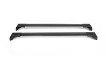 Priečniky na integrované strešné lyžiny, uzamykateľné na kľúč Skybar V2 (2 ks) do 120 cm, sivé fotografia 14