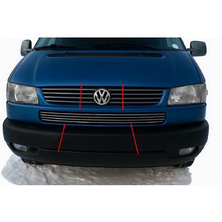 Nerezové kryty na mriežku v nárazníku Косою капот (4 ks) Volkswagen T4 Caravelle/Multivan 1990–2003 fotografia 1