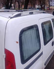 Renault Kangoo 1998–2008 Strešné lyžiny Skyport (matná sivá) fotografia 1
