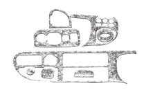 Ford Transit 1991–2000 Kryty palubnej dosky (1997-2000) fotografia 6