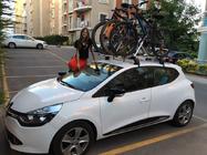 Renault Clio IV 2012–2019 Držiak bicykla na strešný nosič fotografia 2