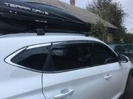 Hyundai Tucson TL 2016–2021 Okenné veterné deflektory s chrómovou lištou (6 ks, Niken) fotografia 4