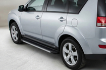 Citroen C-Crosser 2007–2013 Bočné prahy Maya V1 (2 ks, hliník) fotografia 1
