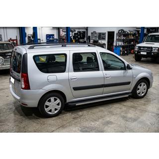 Bočné prahy Maya V1 (2 ks, hliník) Dacia Logan MCV 2004–2014 fotografia 3