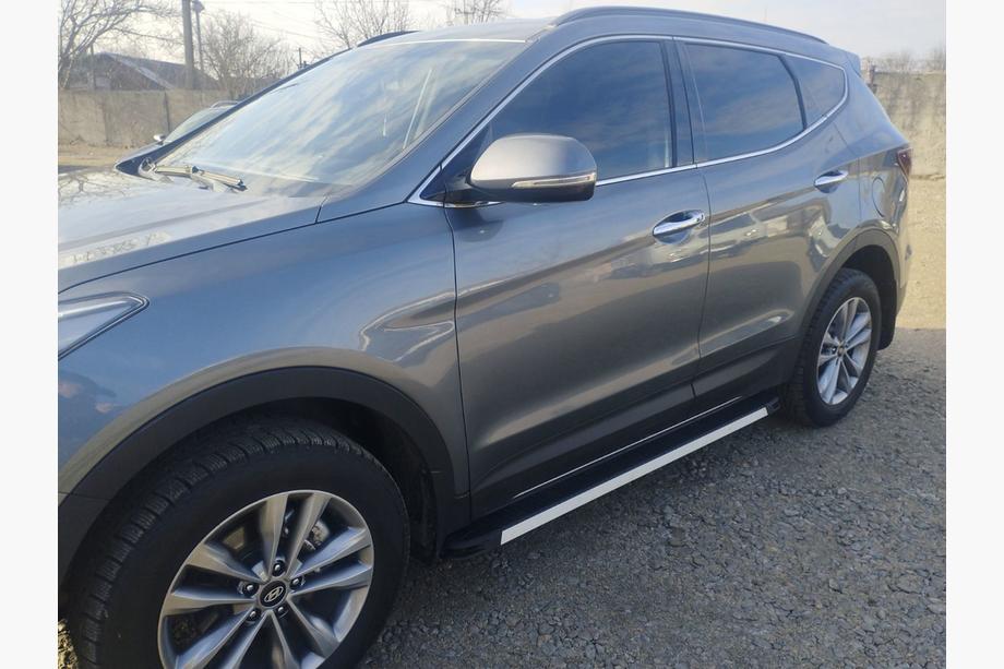 Hyundai Santa Fe 3 2012–2018 Bočné prahy Maya V1 (2 ks, hliník) Image