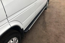Mercedes Sprinter W901/902/903/904/905 1995–2006 Bočné nášľapy Maya (2 ks, hliník) fotografia 1
