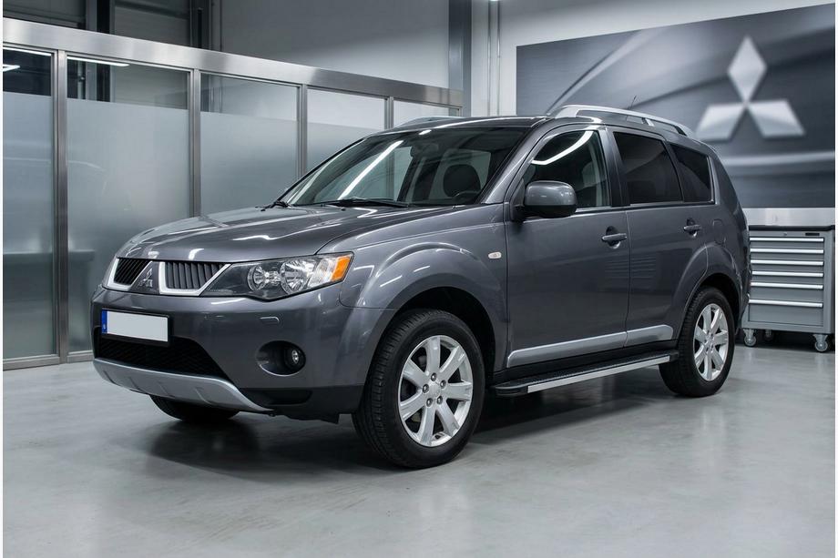 Mitsubishi Outlander 2006–2012 Bočné prahy Maya V1 (2 ks, hliník) Image