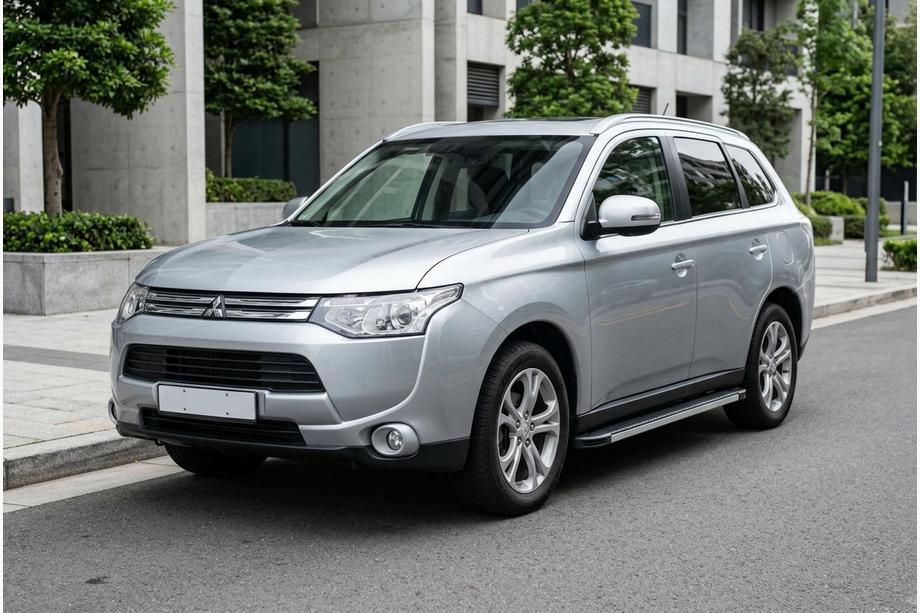 Mitsubishi Outlander 2012–2021 Bočné prahy Maya V1 (2 ks, hliník) Image