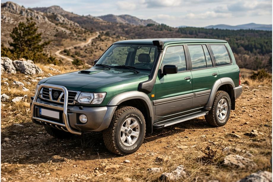 Nissan Patrol Y61 1997–2011 Bočné prahy Maya V1 (2 ks, hliník) Image