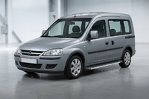 Opel Combo 2002–2012 Bočné prahy Maya V1 (2 ks, hliník) fotografia 1