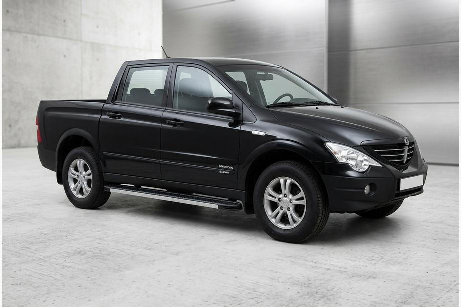 SsangYong Action 2005–2018 Bočné prahy Maya V1 (2 ks, hliník) Image