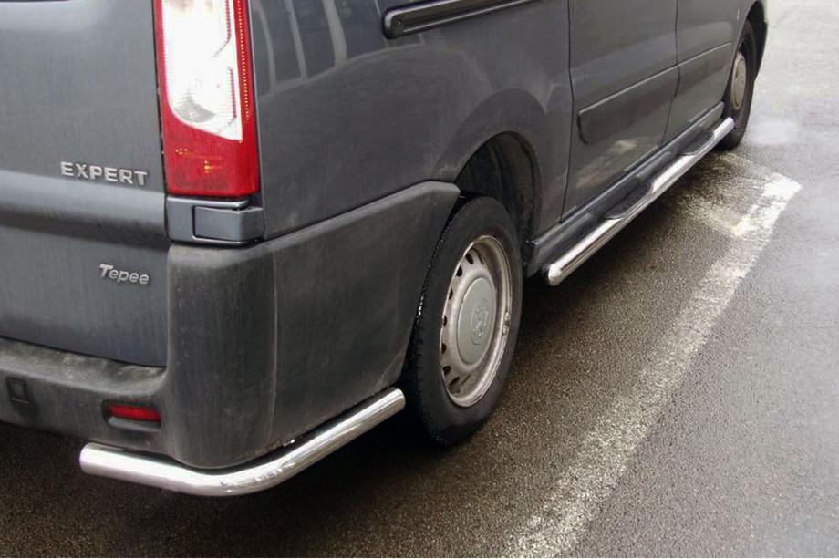 Citroen Jumpy 2007–2017 Zadné rohové ochranné oblúky (2 ks, nerez) Image
