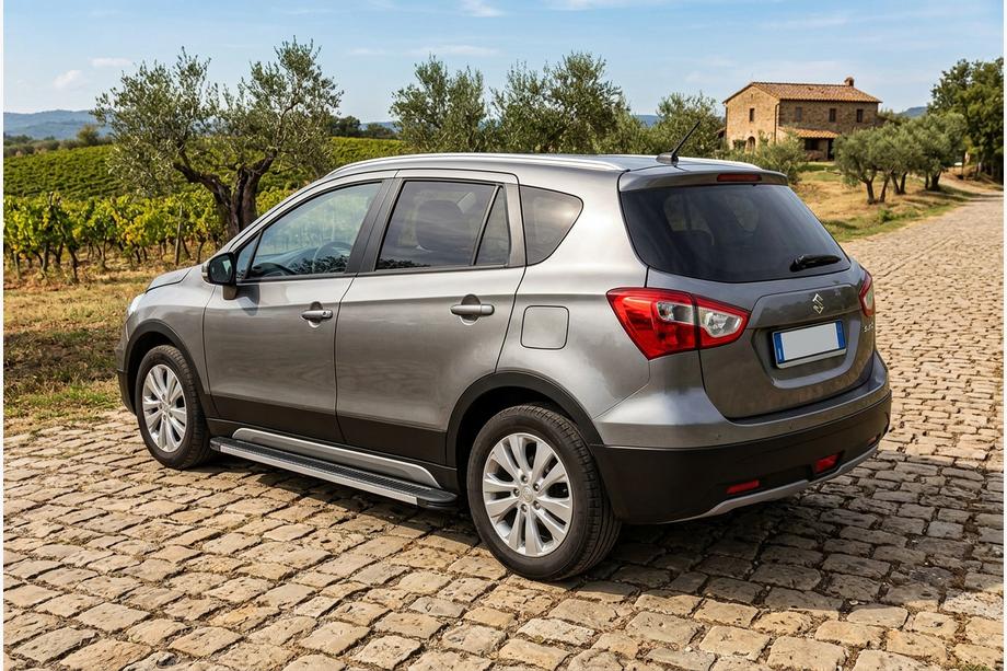 Suzuki SX4 S-Cross 2013–2016 Bočné prahy Maya V1 (2 ks, hliník) Image