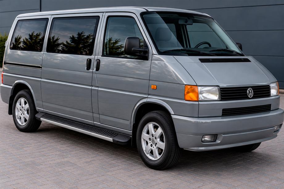 Volkswagen T4 Transporter 1990–2003 Bočné nášľapy Maya (2 ks, hliník) Krátky rázvor Fotografia 1