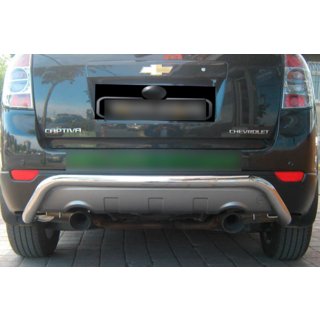 Zadný ochranný rám AK007 (nerez) Chevrolet Captiva 2006–2019 fotografia 2