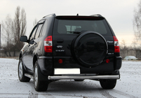 Chery Tiggo 1 2005–2016 Zadný ochranný oblúk (nerez) Ø60 mm fotografia 2