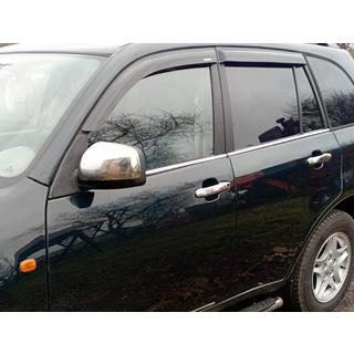 Chrómové kryty kľučiek (4 ks, nerez) fotografia 1