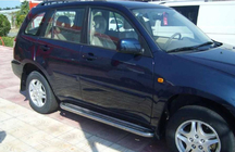 Chery Tiggo 1 2005–2016 Bočné prahy Premium (2 ks, nerez.) fotografia 4