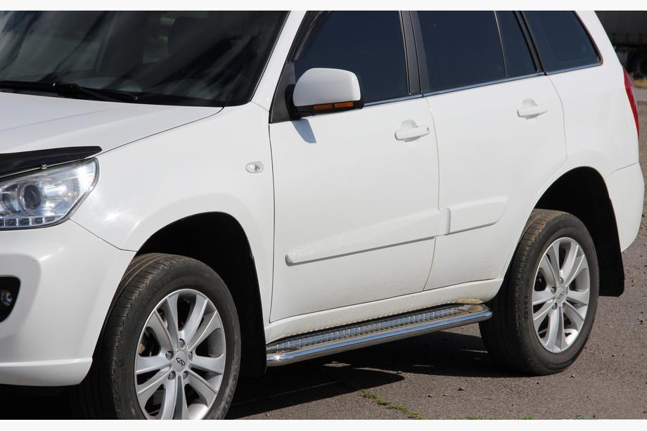 Chery Tiggo 1 2005–2016 Bočné prahy Premium (2 ks, nerez.) Image